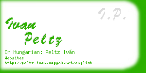 ivan peltz business card